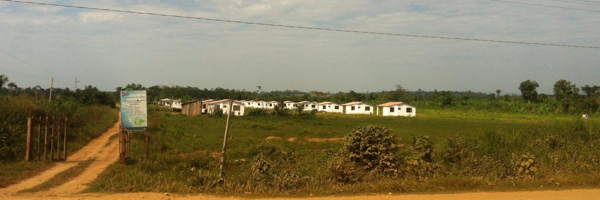 Beni, Bolivia: New houses on the road to Rurre